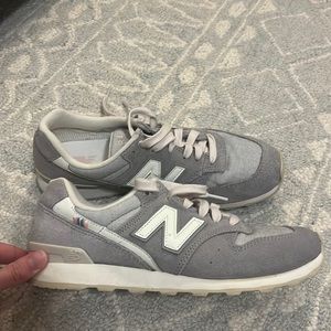 J. Crew New Balance Gray/Light Pink 696 Shoes